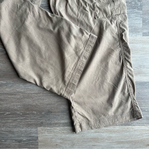 American Eagle AE Dreamy Drape Mid Rise Baggy Trouser Tan - Picture 3 of 7